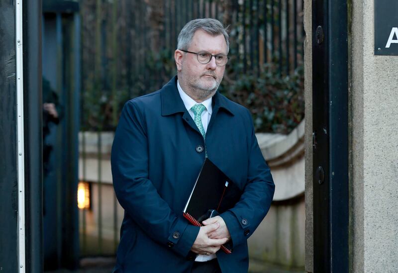 Former DUP leader Jeffrey Donaldson. Photograph: Liam McBurney/PA Wire