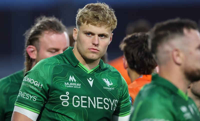 Connacht's Hugh Gavin. Photograph: James Crombie/Inpho
