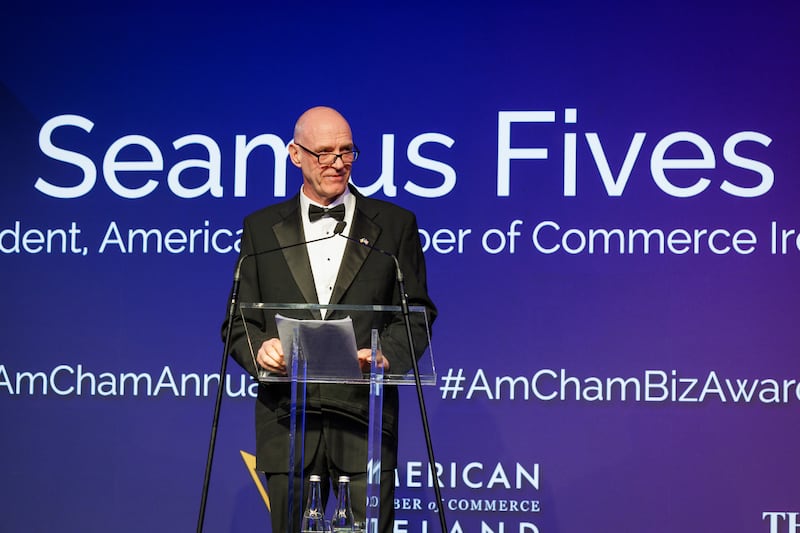 Seamus Fives, president, American Chamber of Commerce Ireland. Photograph: Dylan Vaughan