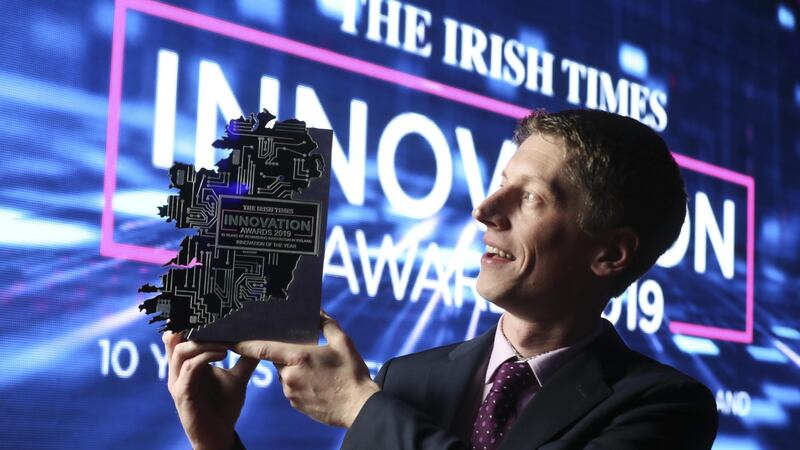 Danny Forde of Atlantic Therapeutics, overall winner of Irish Times Innovation award last year. Photograph: Conor McCabe