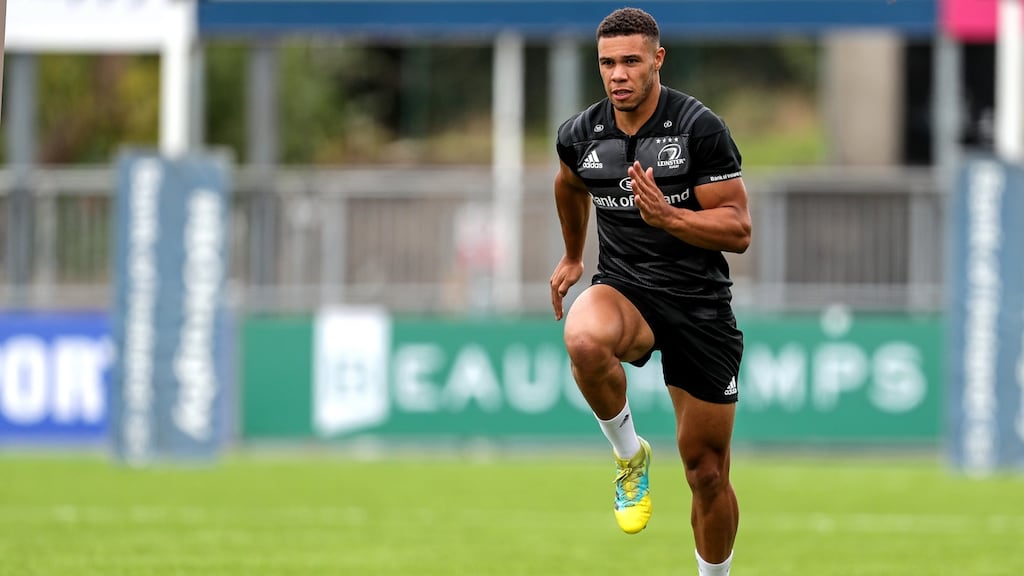 Adam Byrne at Leinster squad training in Donnybrook, Dublin. File photograph: ©INPHO/Laszlo Geczo