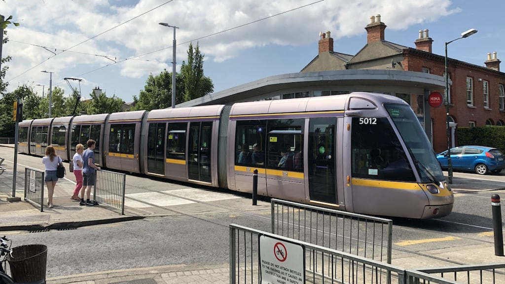 Beechwood Luas crossing in Ranelagh, south Dublin which is due to be redesigned to facilitiate the MetroLink. Photograph: Bryan O’Brien