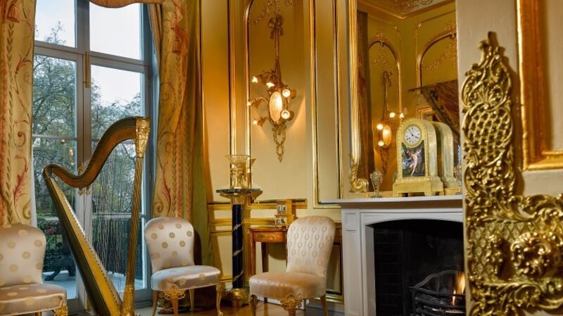 French tapestries, Italian marbles and a fine Irish concert harp are among the lots for sale. The contents of the house are being sold by Lord Ballyedmond’s widow, Lady Mary, with an estimate of £3.5 million