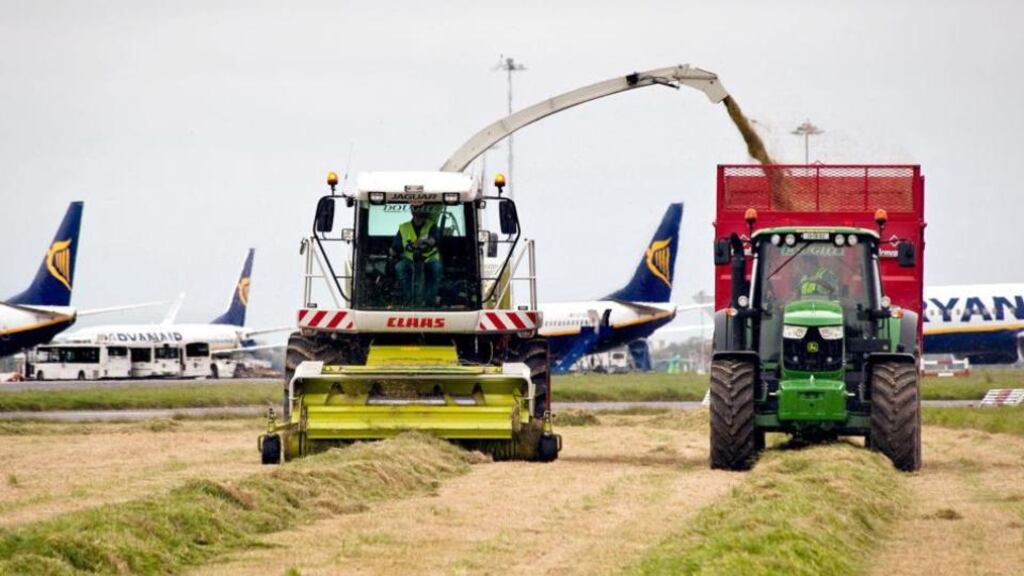 Over 220 acres of grass cuttings from the airfield at Dublin Airport is being made available to farmers according to the Dublin Airport Authority.