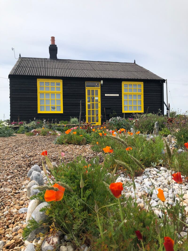 Prospect Cottage in Dungeness, Kent, the late Derek Jarman's home.