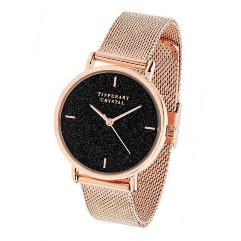 Tipperary Crystal, ladies rose gold watch. €50