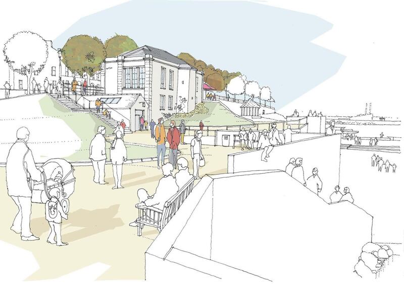 An artist's impression of the new refurbished Dún Laoghaire baths