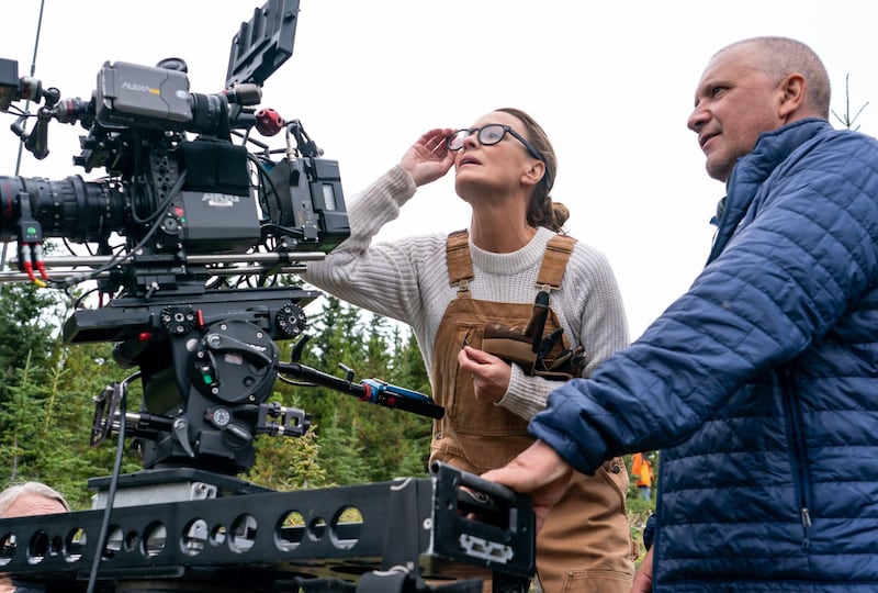 Robin Wright directing her film Land
