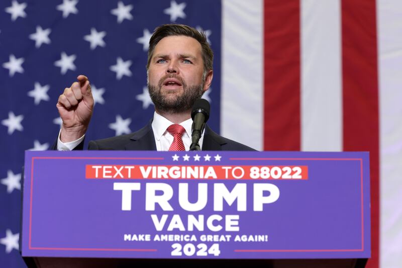 JD Vance, Donald Trump's running mate. Photograph: Alex Wong/Getty Images