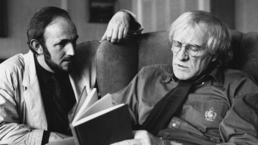 Joe Jackson and Richard Harris in 1987. Photograph: Colm Henry