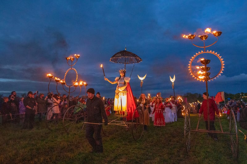 Performers take part in the festival. Photograph: Tom Honan/The Irish Times