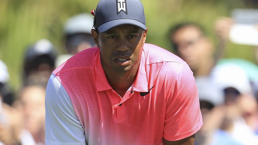 Tiger Woods looks onto the second green during the second round of the Honda Classic at PGA National Resort and Spa in Palm Beach Gardens, Florida. Photo: Sam Greenwood/Getty Images