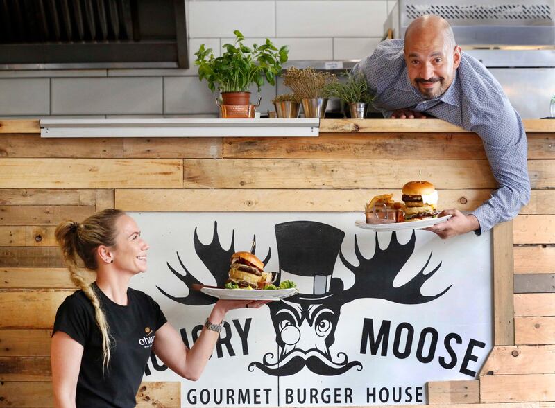Chris Telford, co-owner, and Eimear Jacob, manager, at The Hungry Moose in Kilkenny.
