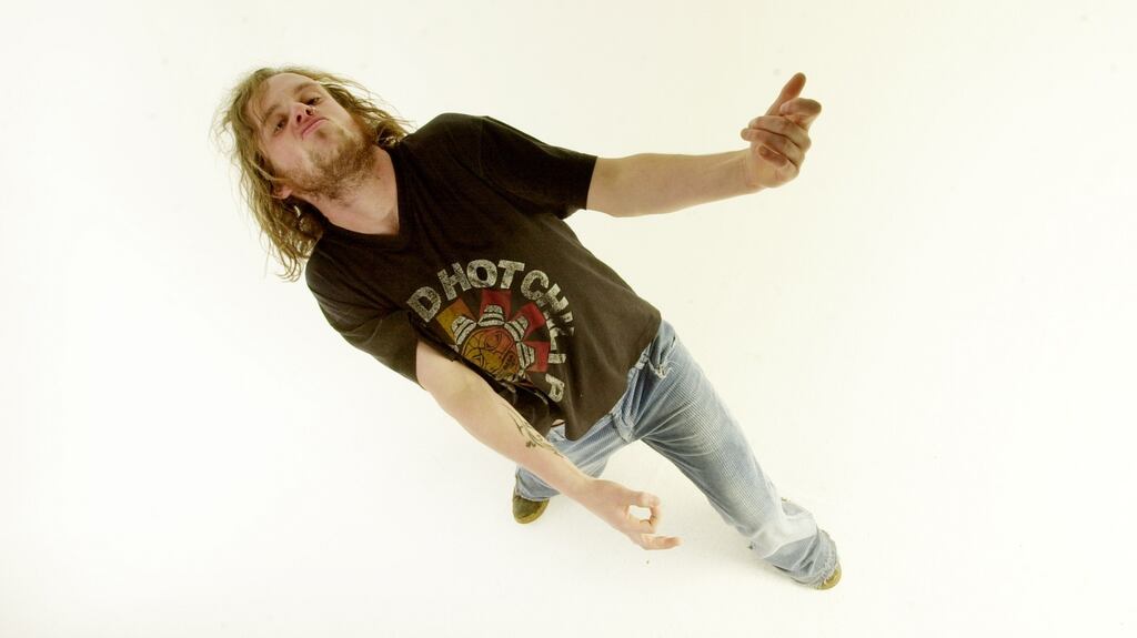 An air guitarist, or is it a philosopher? Photograph: Bryan O’Brien