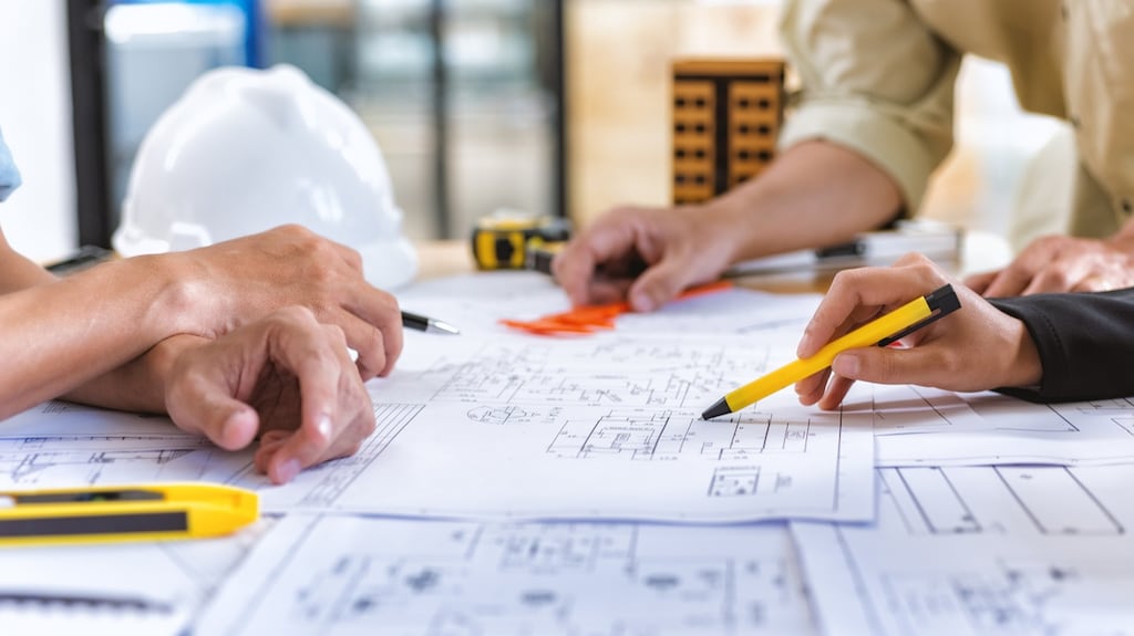 The scheme involves the construction of 48 one-bedroom and 49 two-bedroom apartments across three apartment blocks. Photograph: iStock