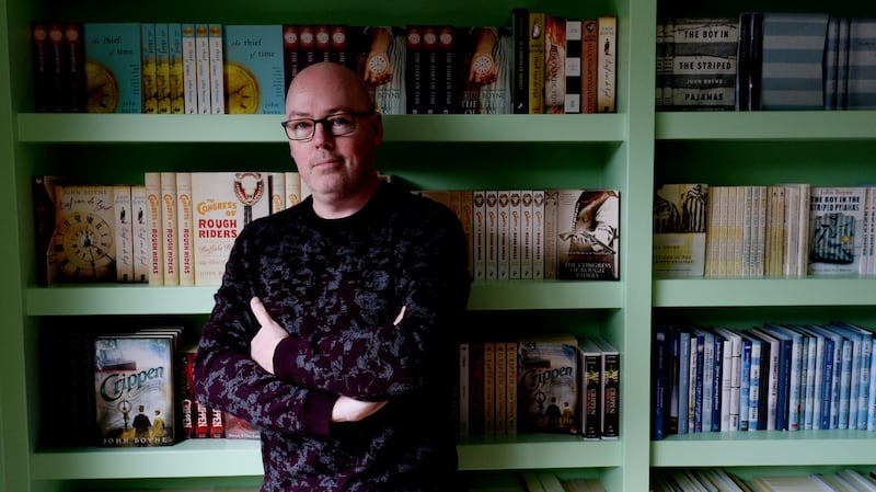 John Boyne pictured in his renovated home in Dublin. Photograph: Alan Betson