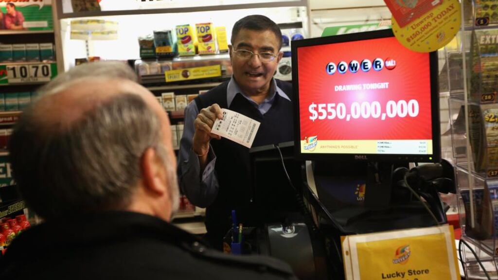 Gtech has won three of the US lottery contracts: Indiana, Illinois and, last month, New Jersey. Photograph: Scott Olson/Getty