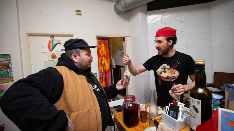 Matty Matheson and Ken Doherty at Assassination Custard, Dublin 8. Photograph: Tom Honan