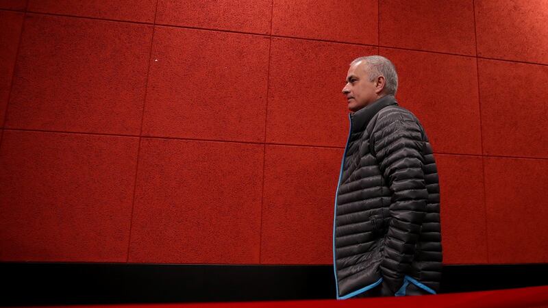 Tottenham Hotspur head coach Jose Mourinho. Photograph: Ronny Hartmann/AFP via Getty