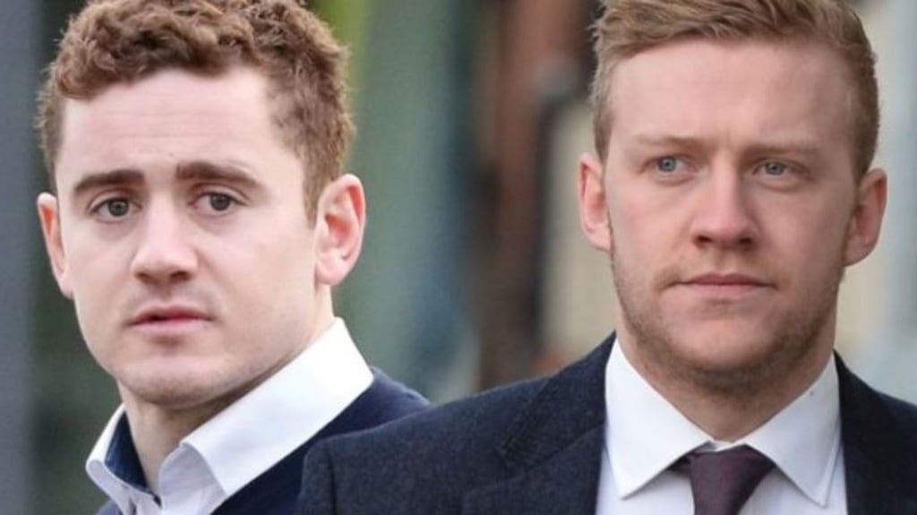 Paddy Jackson and Stuart Olding (right) deny the charges against them
