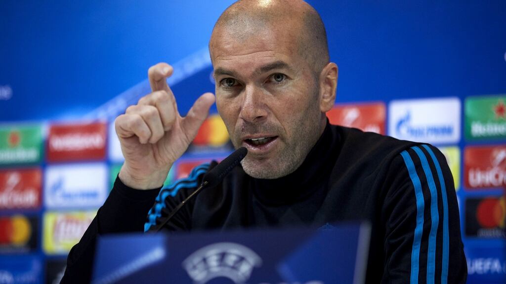 Zinedine Zidane: “We had some difficult moments, especially with scoring goals. We are much better in every aspect now, although I can’t explain why.” Photo: Gonzalo Arroyo Moreno/Getty Images