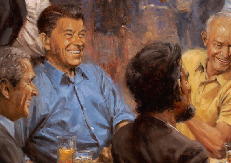 Ronald Reagan in Andy Thomas’s painting