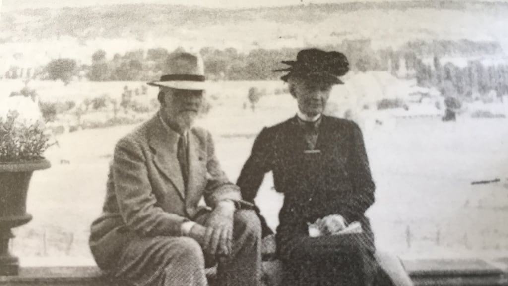 Gerald O’Kelly and his mother, courtesy of Brendan O’Kelly, from “No Way Out: The Irish in Wartime France 1939-1945”, by Isidore Ryan