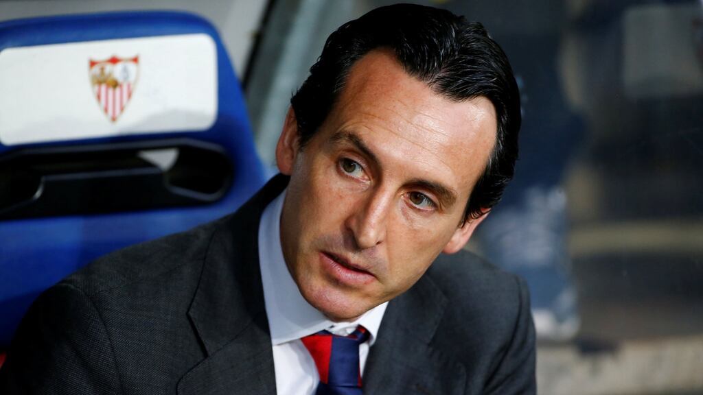 Unai Emery has been named the new manager of PSG, replacing Laurent Blanc. Photograph: Reuters