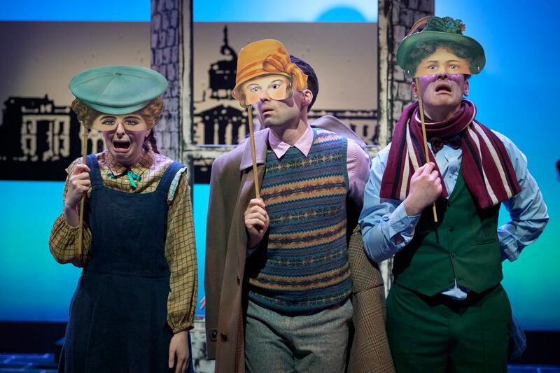 Niamh McAllister, Rowan Finken and Ian Toner in The Ark Children's Cultural Centre's adaption of The Making of Mollie. Photograph: Ros Kavanagh