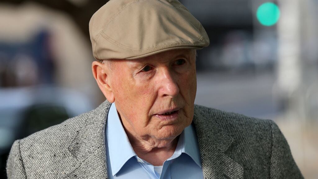 Retired surgeon Michael Shine (85), of Wellington Road, Dublin 4, arriving at  Dublin Circuit Criminal Court on Tuesday. Photograph: Collins Courts.