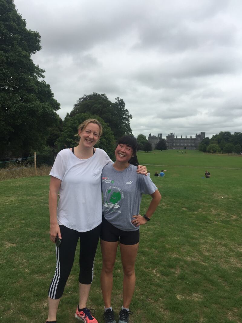 Zoë Carol Wong with her sister-in-law Caroline