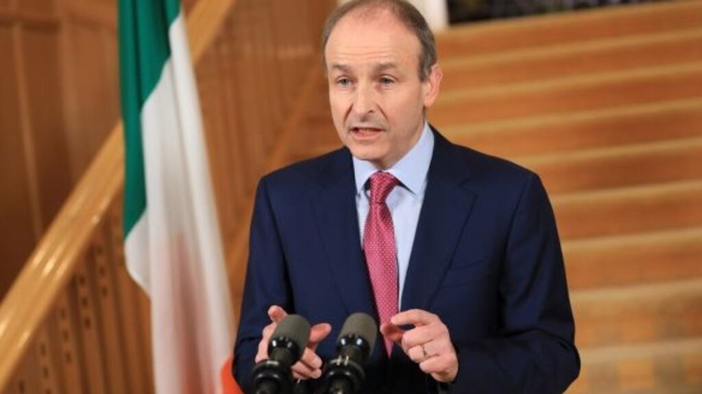 Taoiseach Micheál Martin seemed determined to  express as much misery and misfortune as possible  in his speech on Tuesday. Photograph: Julien Behal Photography/PA Wire