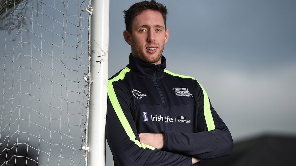 Kilkenny hurler Michael Fennelly at the GAA Healthy Clubs launch at Craobh Chiaráin GAA Club in Donnycarney, Dublin. “Hurling is such a large part of my life, over the last number of years, and I feel I have more to give.” Photograph: Cody Glenn/Sportsfile