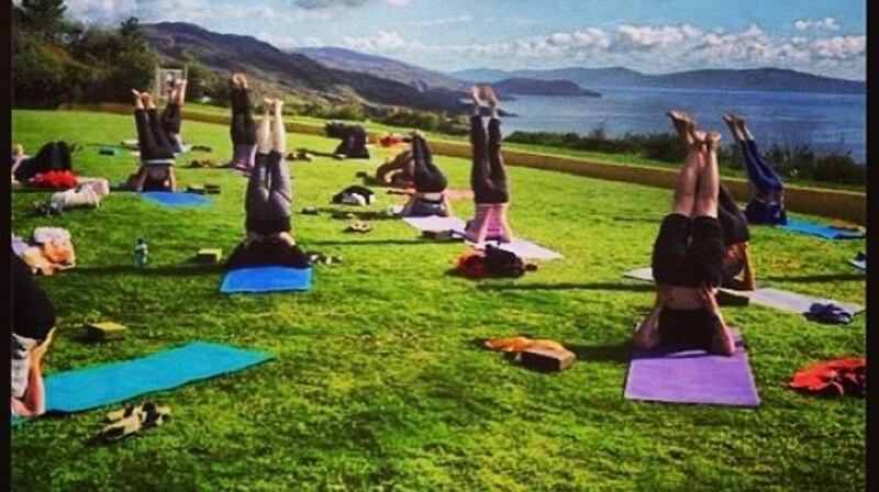 Louise O’Neill takes a sunrise yoga class at 7am four times a week