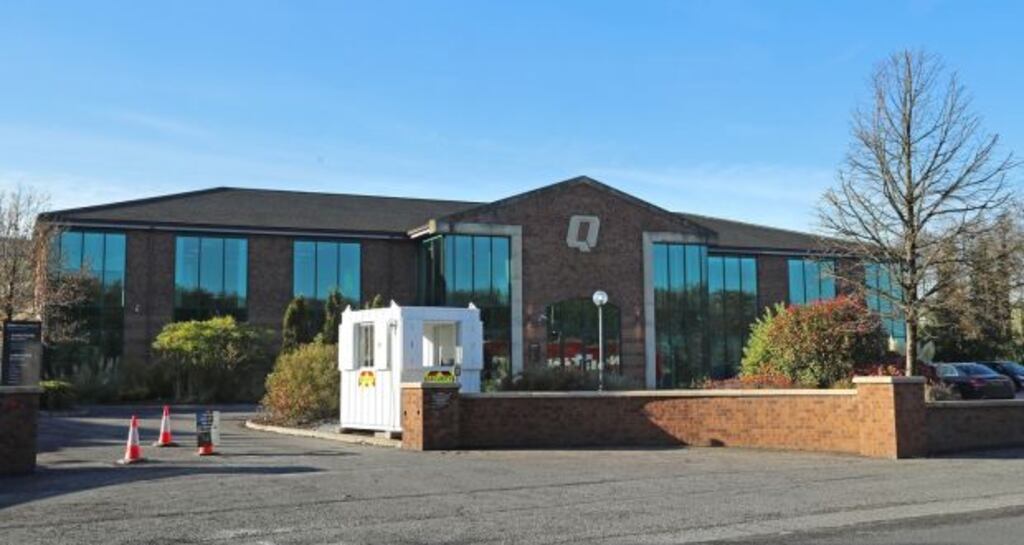 Quinn Industrial Holdings’ offices in Derrylin, Co. Fermanagh. Photograph: Liam McBurney/PA Wire