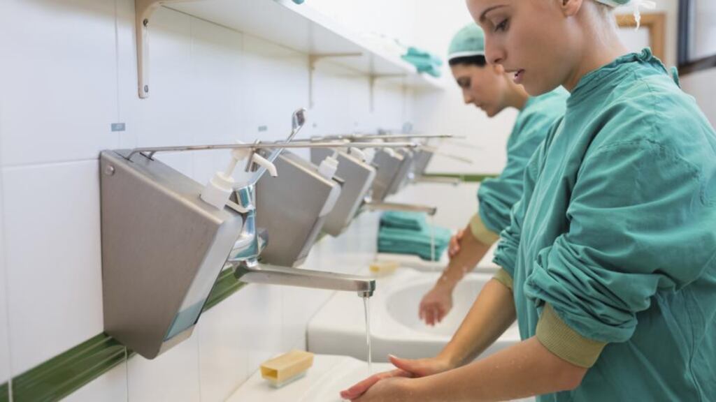 Surgeons washing their hands: However, Hiqa looks at far more than handwashing technique when it inspects hospitals