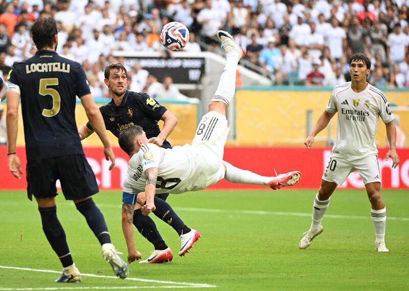 Real Madrid's Federico Valverde in action. Photograph: Patricia de Melo Moreira/AFP via Getty Images