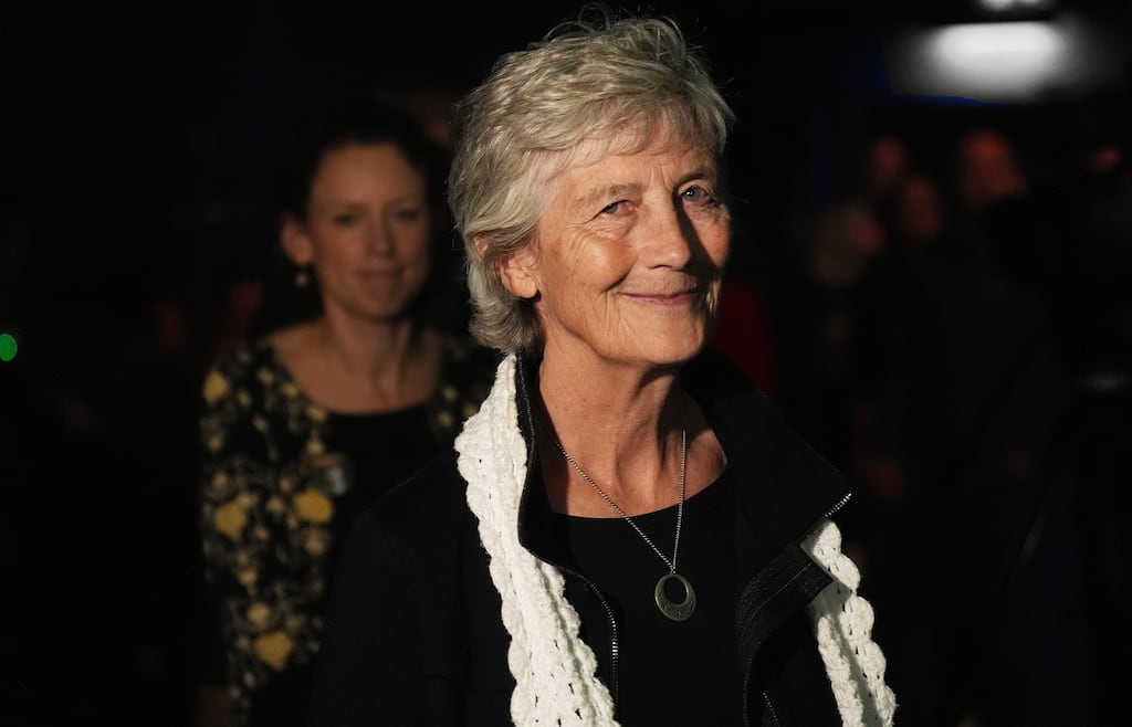 Presidential candidate Catherine Connolly condemned both Israel and Hamas for committing war crimes. Photograph: Niall Carson/PA Wire