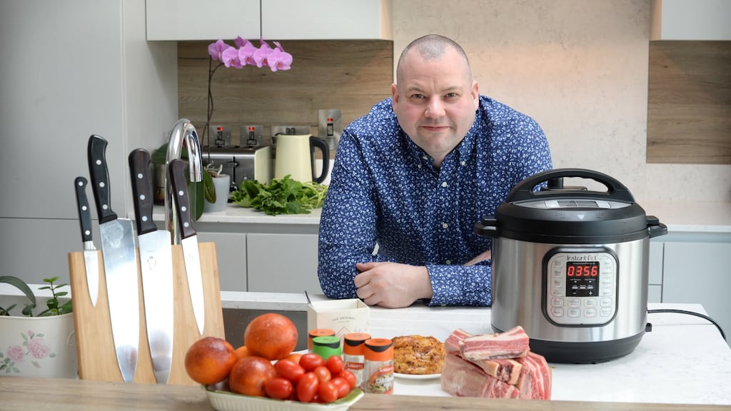 Chef Gaz Smith says his Instant Pot “has saved me from ordering countless take-aways after a hard day in recent months”. Photograph: Dara Mac Dónaill