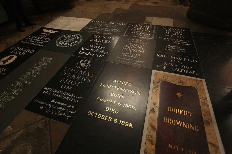 National literature: Poets' Corner, in Westminster Abbey in London. Photograph: Peter Macdiarmid/Getty