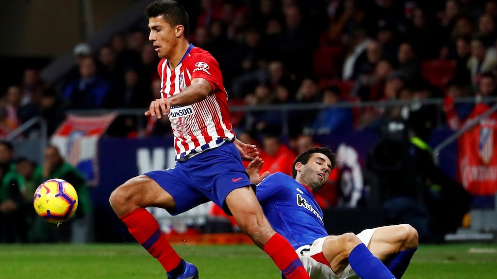 Atletico Madrid’s Rodri looks set to be on his way to Manchester. Photograph: Reuters