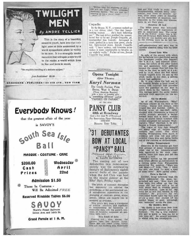 "Twilight Men" (Van Vechten Scrapbooks), Yale Collection of American Literature, Beinecke Rare Book and Manuscript Library, Yale University