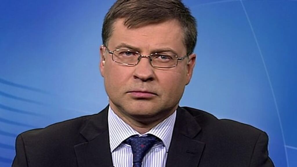 Valdis Dombrovskis, the European Commission’s senior economic vice-president is visiting Dublin to meet Ministers