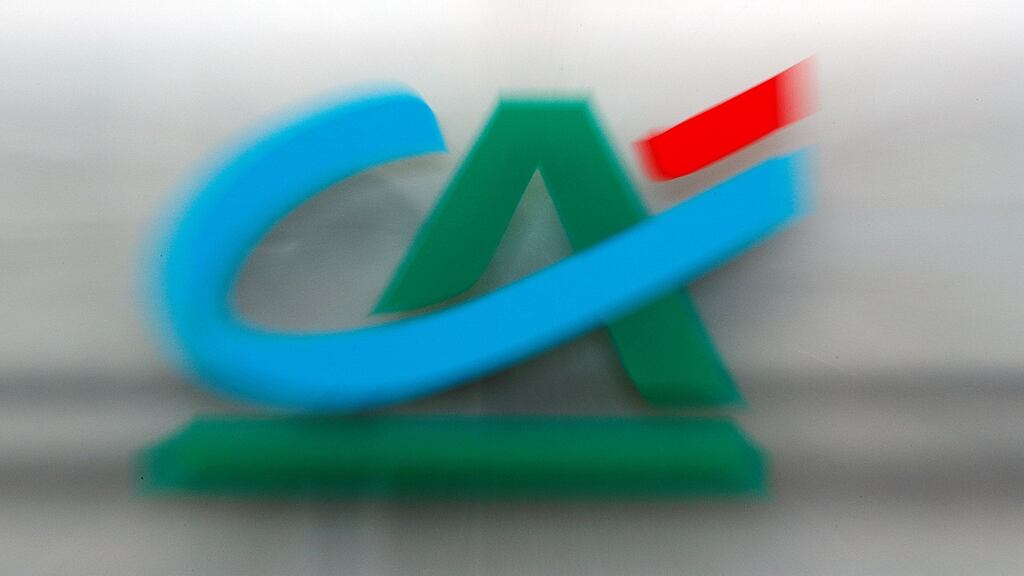 Credit Agricole gained 2.5 per cent after reporting a jump in quarterly profit, boosted by the sale of its stake in Visa Europe. (Photograph: Philippe Wojazer/Reuters)