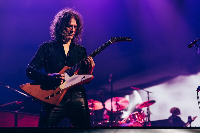 Dave Keuning of The Killers. Photograph: Chris Phelps