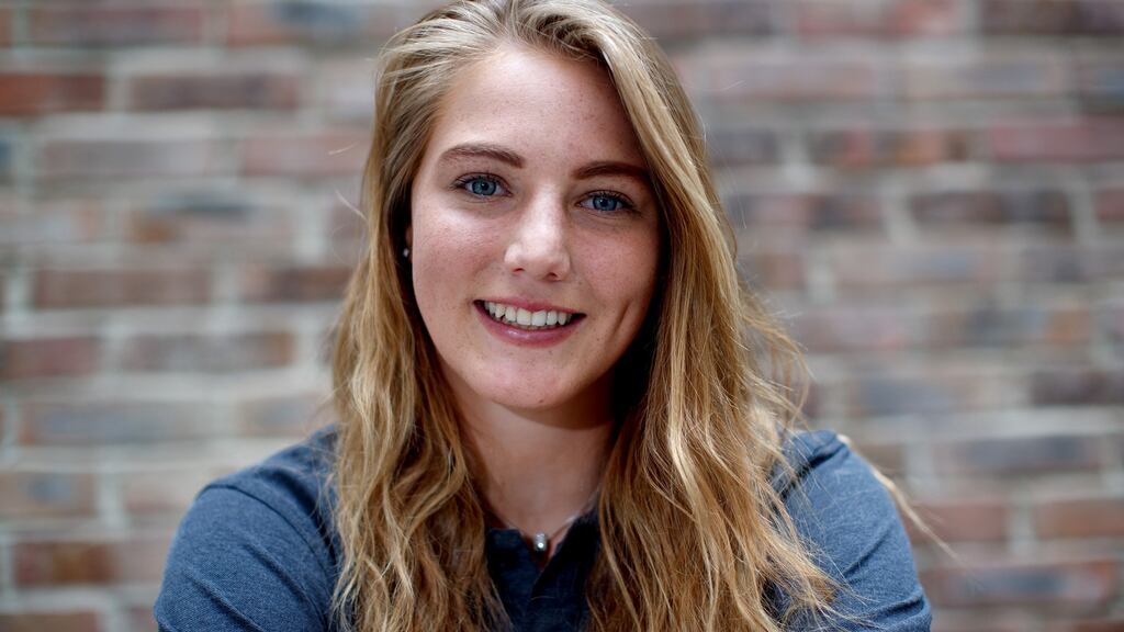Aoife Hopkins: the Howth sailor recovered from a disqualification in the Tuesday first race by scoring a 25th, her best result of the Gold fleet series to date. Photograph: James Crombie/Inpho