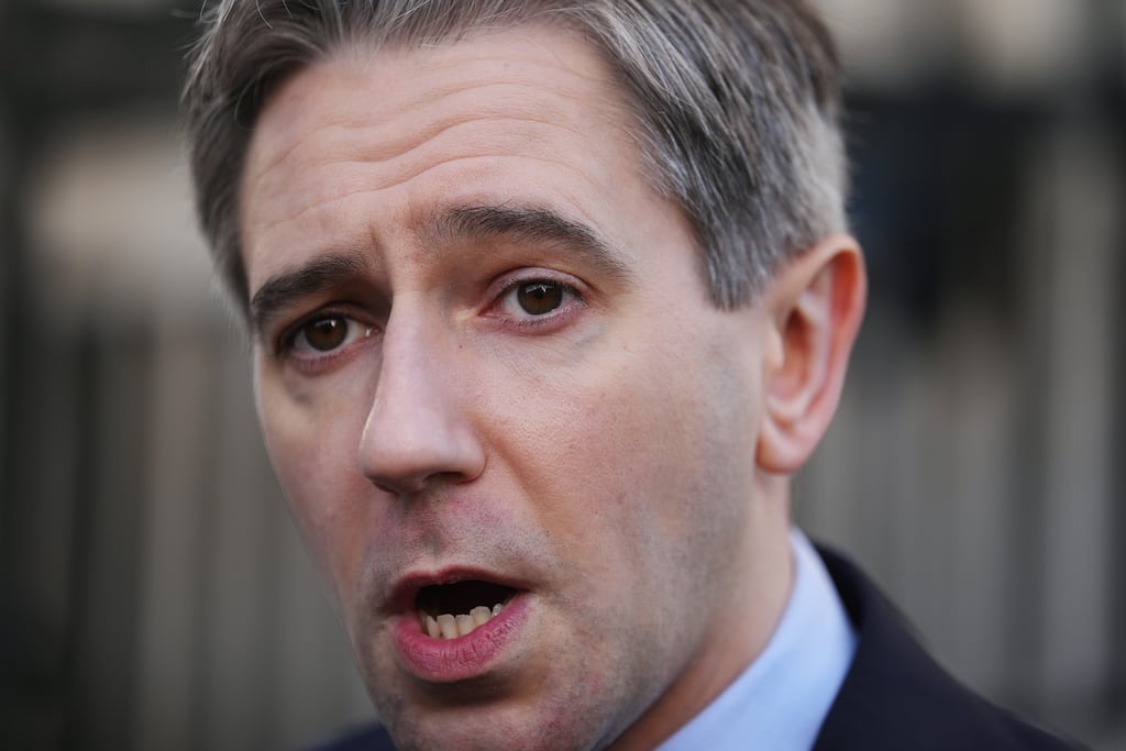Tánaiste Simon Harris said 'our migration numbers are too high' and that it was taking too long for people with no right to be here to leave. Photograph: Brian Lawless/PA Wire