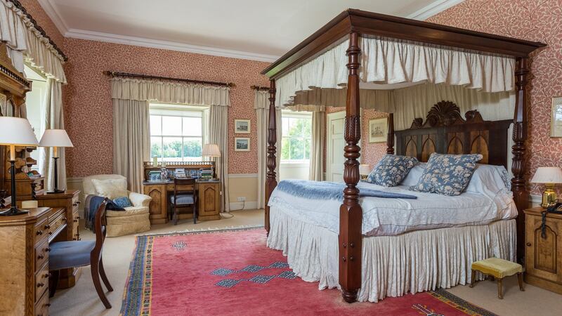 An interior view of Abbey Leix mansion