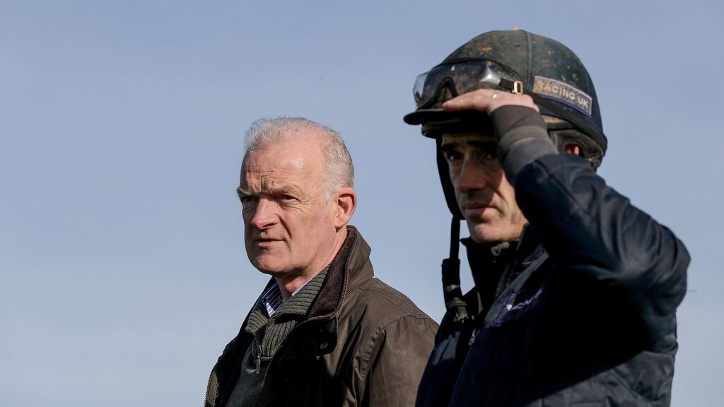 Willie Mullins and Ruby Walsh will be looking to score with Melon and Limini on the opening day of the Cheltenham Festival. Photogrpah: Dan Sheridan/Inpho