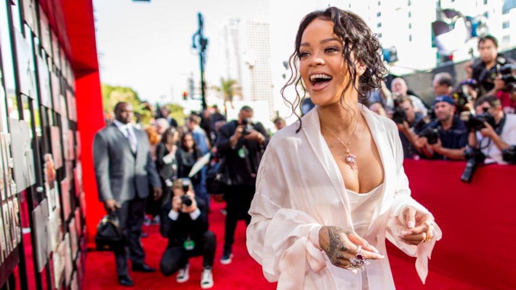 A Dublin-based former security chief for singer Rihanna (above) is taking the pop star to court over an email she sent to him. Photograph: Christopher Polk/Getty Images